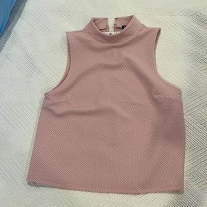 Express pink mock neck top NWT